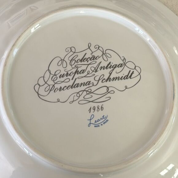 Schmidt Porcelain Plate Decorative Village Scene Leart - Picture 6 of 10